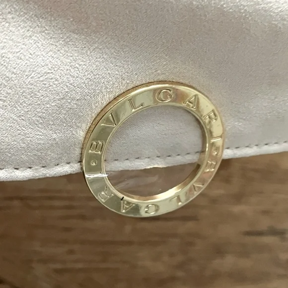 ☄️Cleanrance☄️ New Bvlgari Parfums Satin & Faux Suede Blush Pink Cosmetic Pouch - Picture 8 of 12